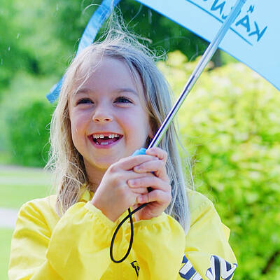 Spass mit der Familie im Regen in Kaernten