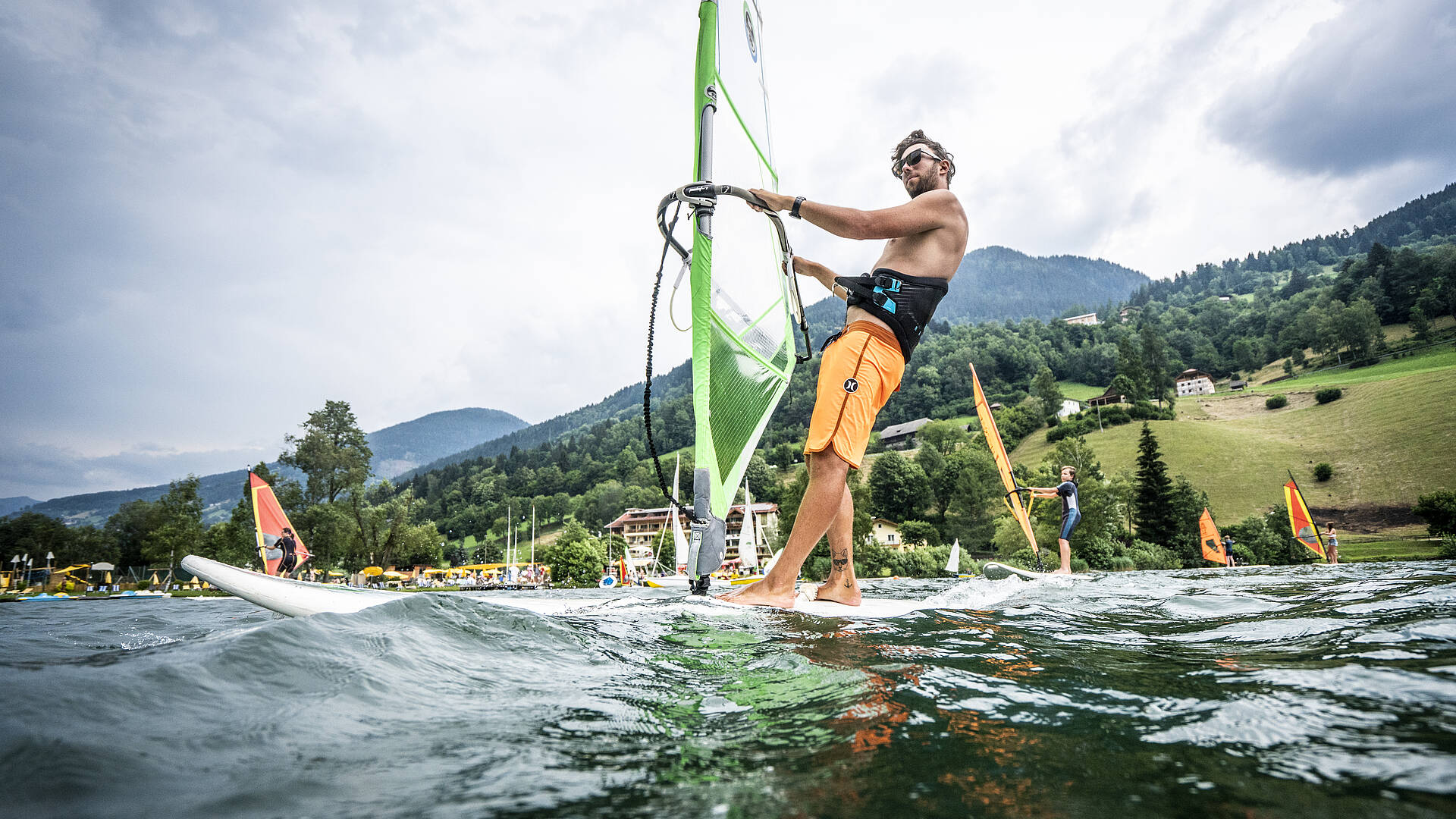 Wassersport Brennsee Surfen Bad Kleinkirchheim