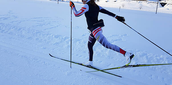 Langlaufen in Zell-Pfarre mit Dunja Zdouc