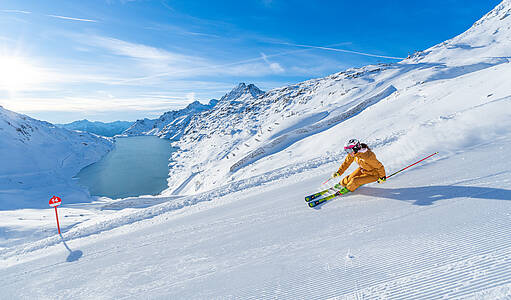 Skifahren am h&ouml;chsten Berg