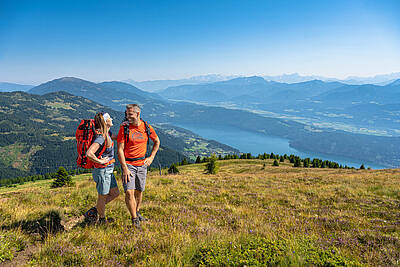 Millstaetter Alpe-Adria-Trail Etappe 12 beim Tschierweger Nock