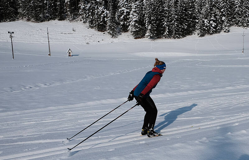 Langlaufen in Zell-Pfarre mit Sabrina Schuett