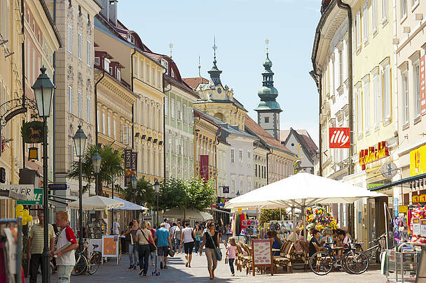 Klagenfurt Altstadt Alter Platz Fussgaengerzone