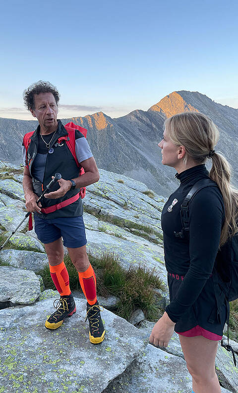 Saeuleck Besteigung mit Lui und Melina