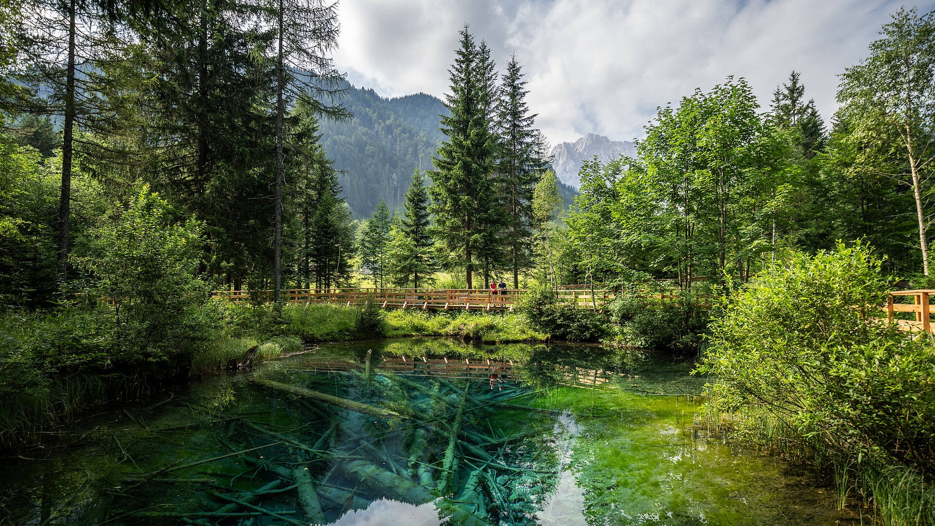 Blick auf das Meerauge beim Slow Trail Meerauge