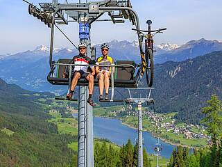 Bergbahn Weissensee | bis 26.Oktober täglich (Sept. u. Okt. Montag Ruhetag).