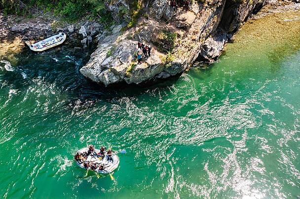 Rafting in Flattach im Nationalpark Hohe Tauern
