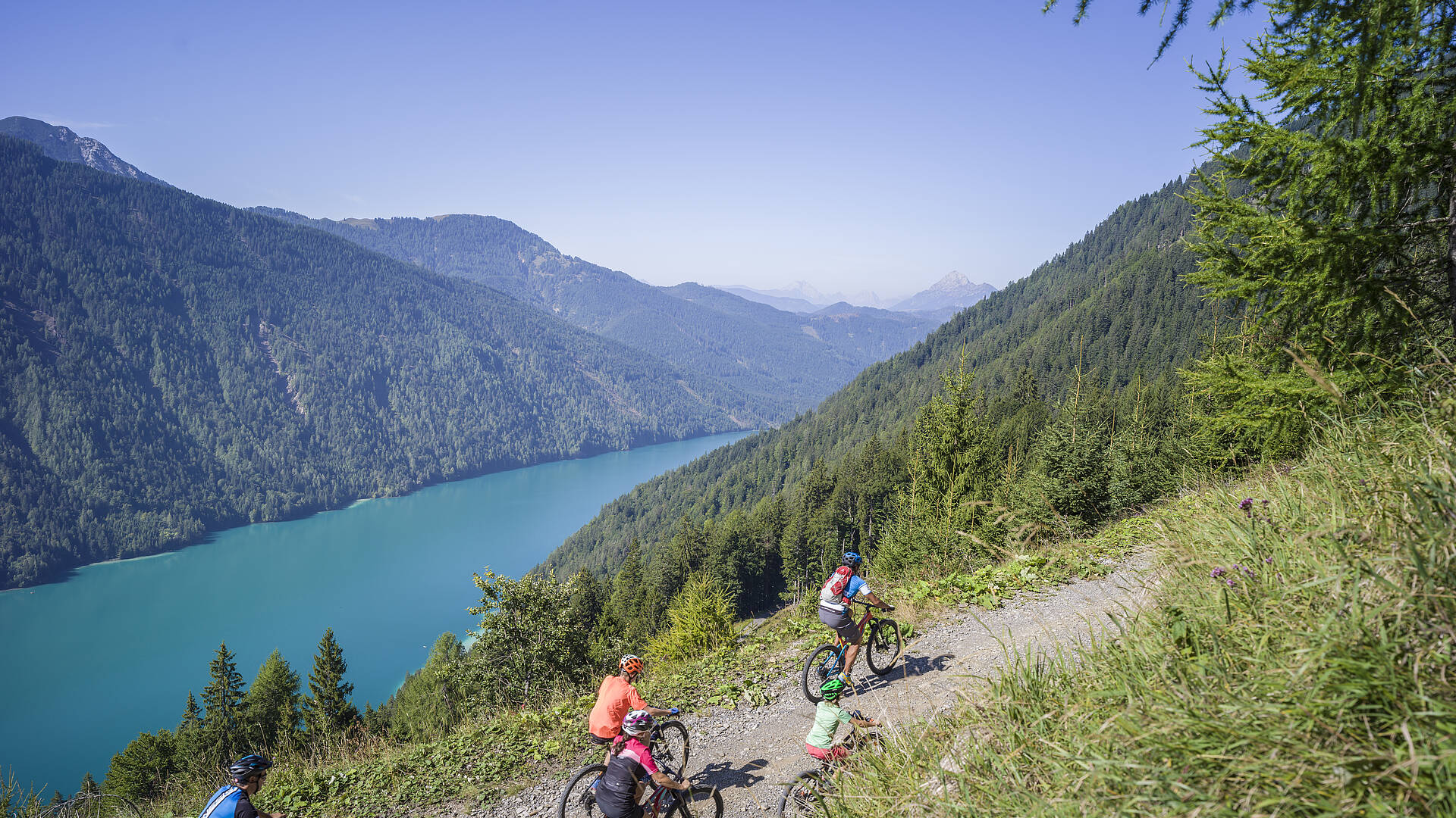Biken am Weissensee