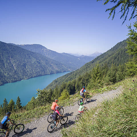 Biken am Weissensee
