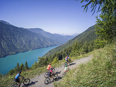 Seenbiken in der Region Weissensee