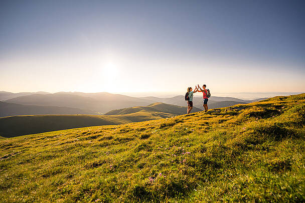 Wandern am Nockberge-Trail am Falkert 