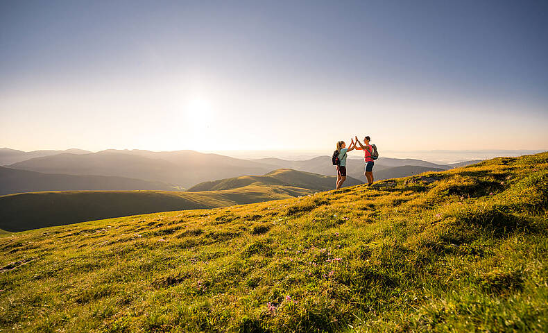 Wandern am Nockberge-Trail am Falkert 