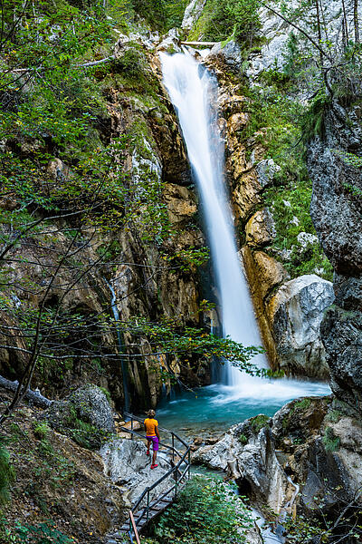 Tschaukofall in der Tscheppaschlucht