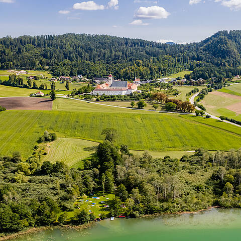Luftaufnahme Längsee