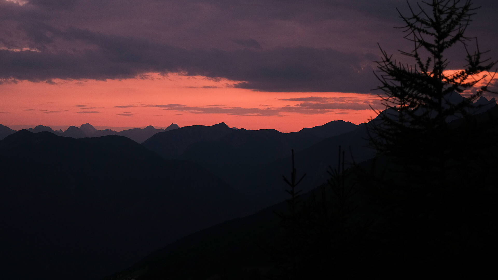 Abendstimmung auf der Wenneberger Alm