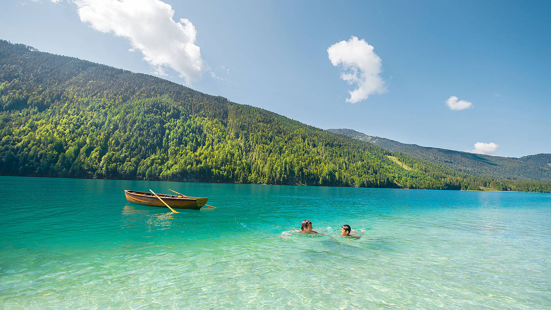 Schwimmen im Weissensee