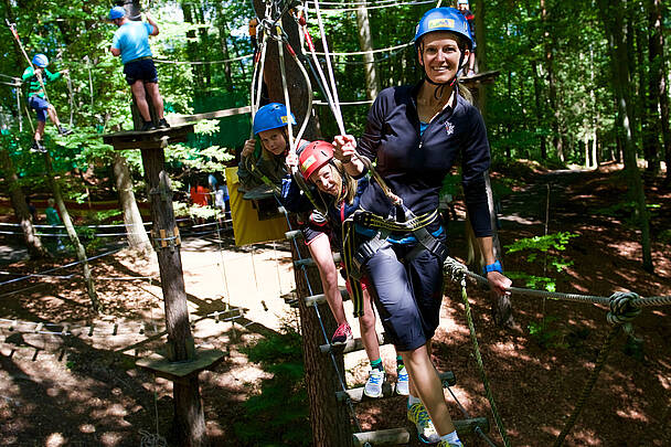 Waldseilpark Taborhoehe mit 9 Parcours