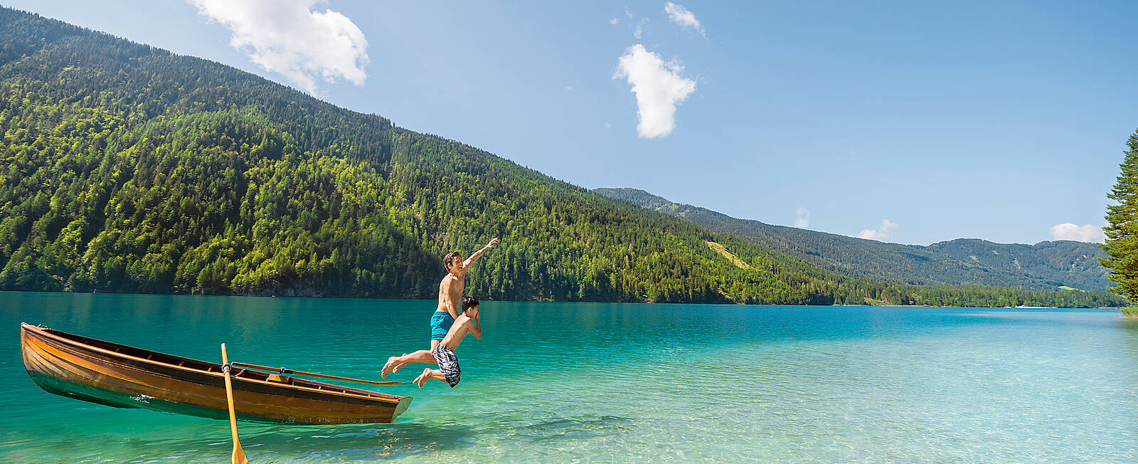 Badespass am Weissensee