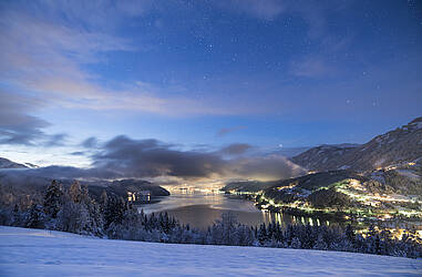 Social Winterpanorama Millstätter See