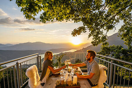 Millst&auml;tter SeeTafeln mit Ausblick