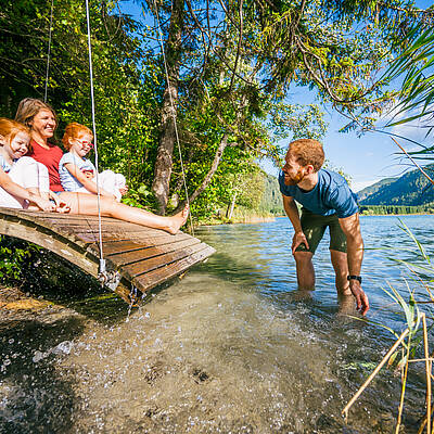 Familienspaß am Weissensee Kärntner Originale