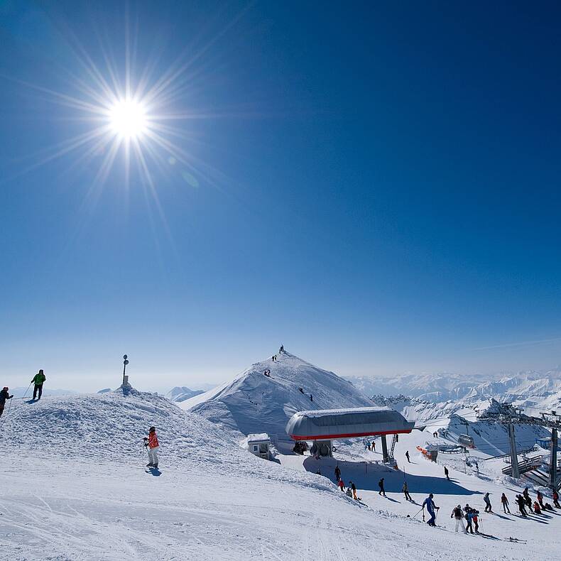 Moelltaler Gletscher Sonnenskilauf