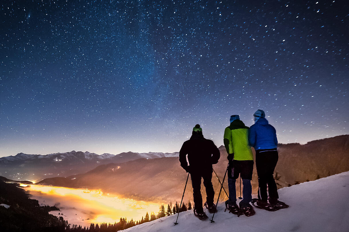 MM Sternlan schauen am Weissensee Sternlan schauen am Weissensee beim Schneeschuhwandern