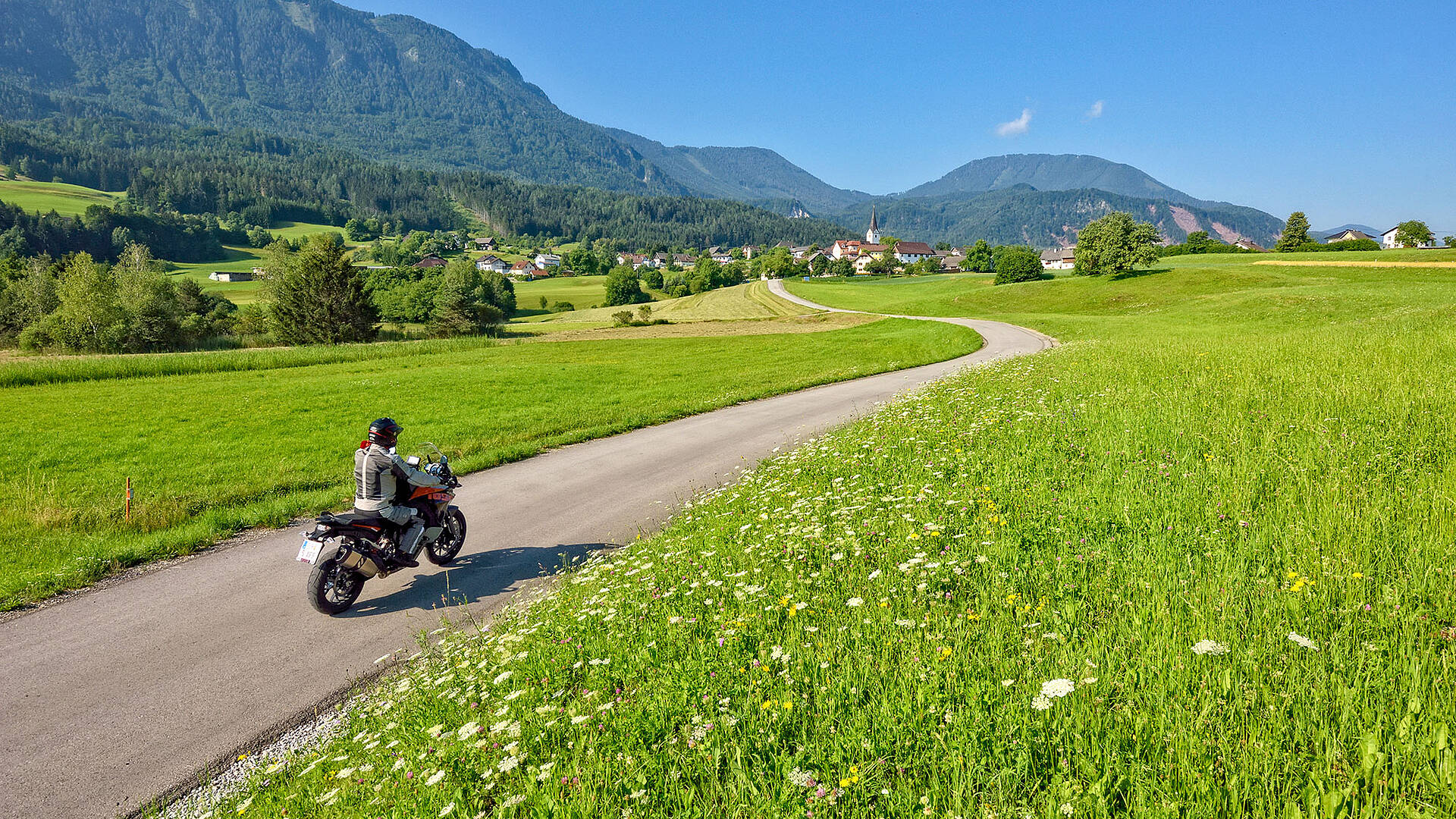 Motorradfahren in St. Margareten im Rosental