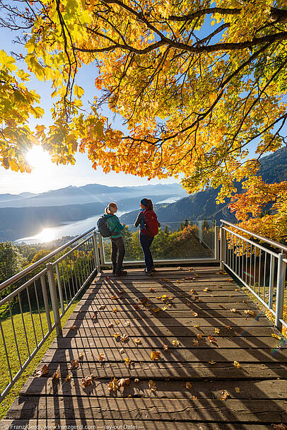 Herbst am Sternenbalkon in der Region Millstätter See