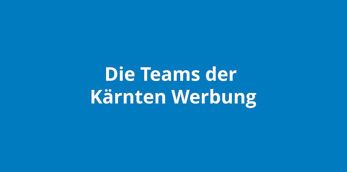 Team der Kärnten Werbung