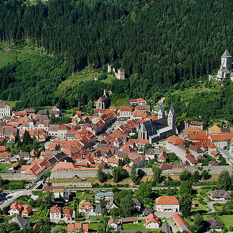 Foto Friesach Luftaufnahme