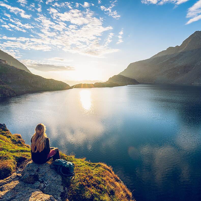 Wagenitzensee bei Sonnenuntergang