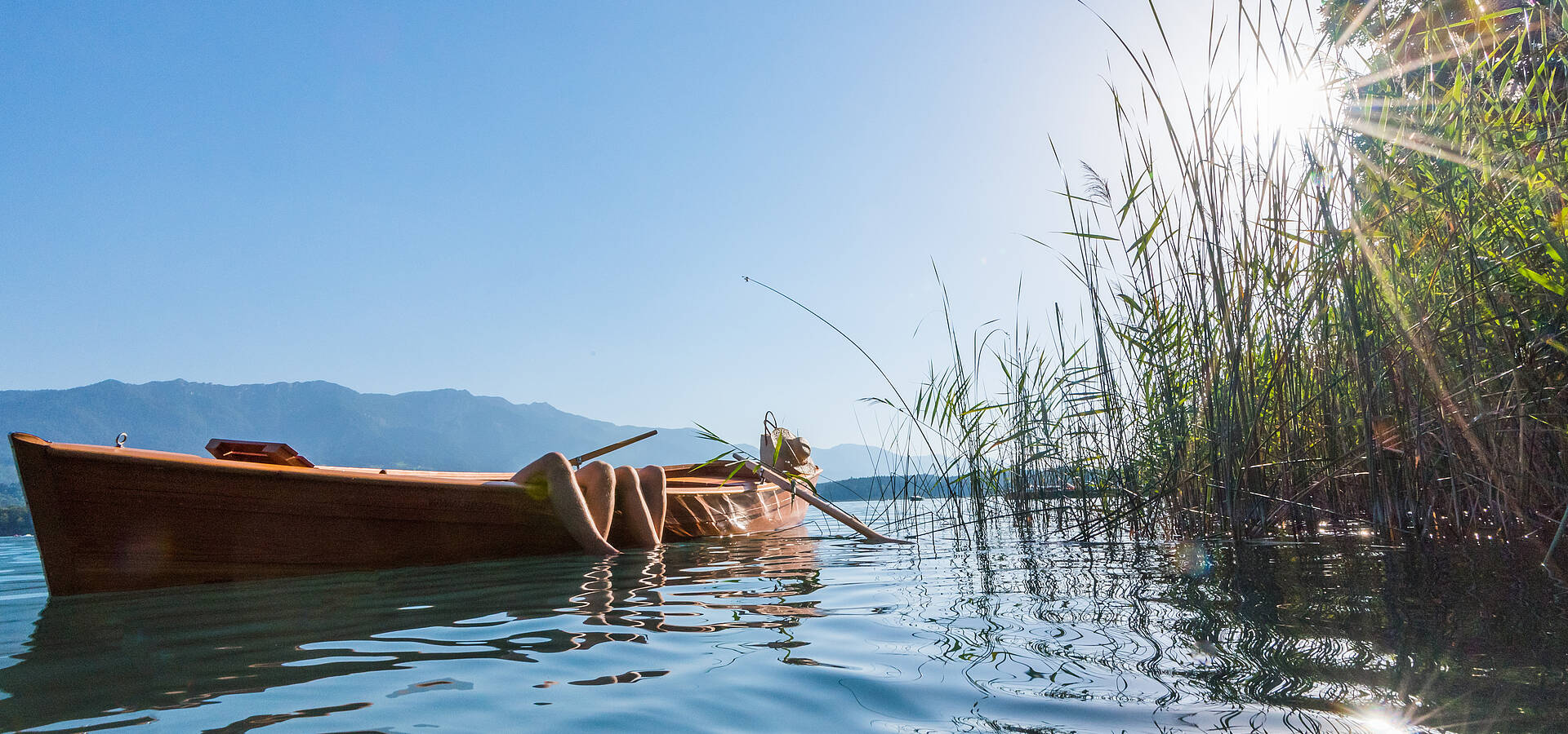 Region Villach Faaker See im Boot Buchen Slow Trails See-Erlebnis