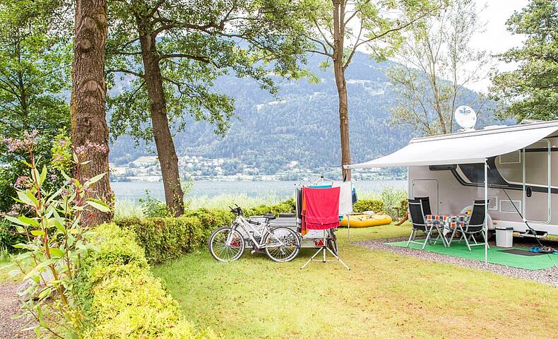 Wunderschöner Campingplatz direkt am See.