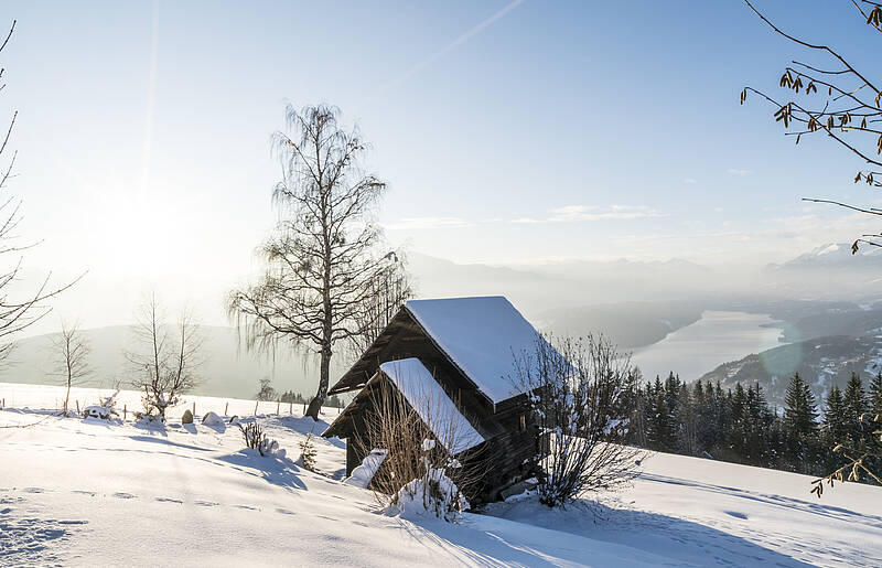 Winterpanorama am Millstätter See