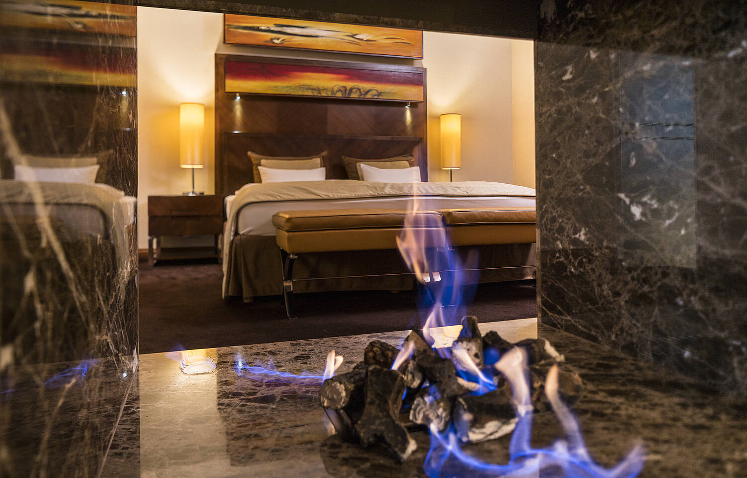 Falkensteiner Schlosshotel Velden Fireplace
