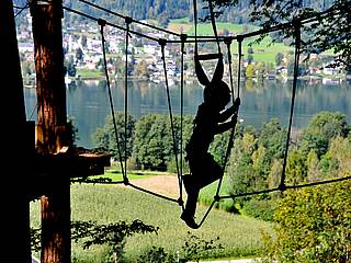 Ossiachersee Kletterwald | 1. Juli - 3. Sept.: täglich 9.00-18.30 Uhr 4. Sept. bis 5. November, täglich 10:00 - 18:00 Uhr