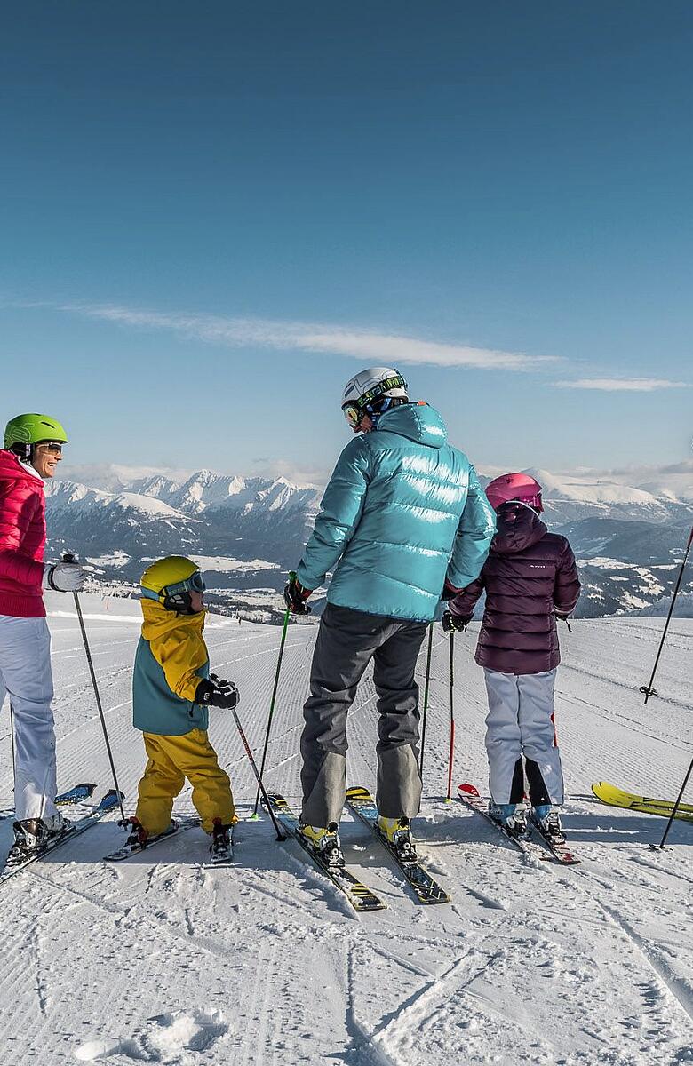Skifahren mit der Familie in der Region Katschberg-Rennweg