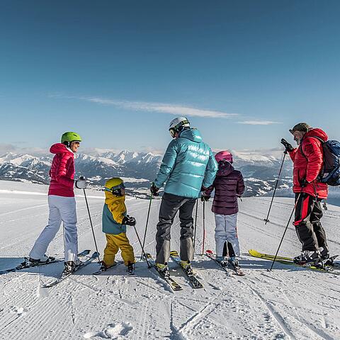 Skifahren mit der Familie in der Region Katschberg-Rennweg