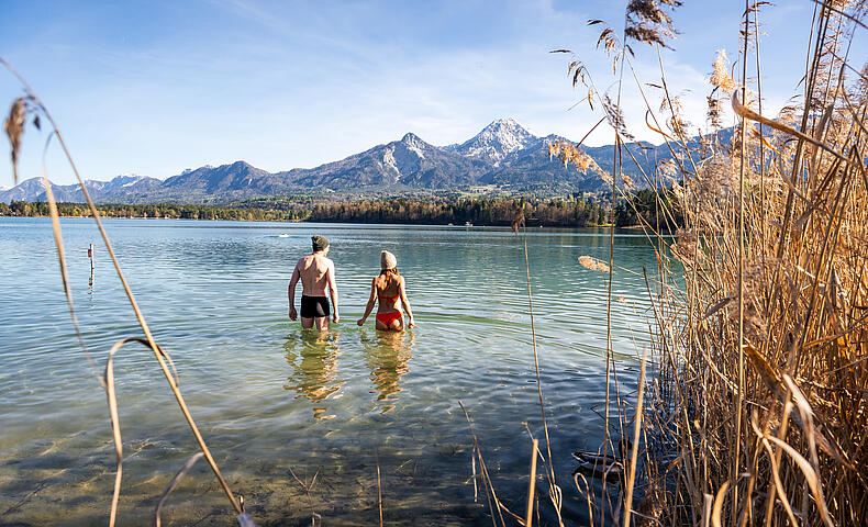 Kaltbaden am Faaker See im Frühling