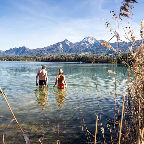 Kaltbaden am Faaker See im Frühling